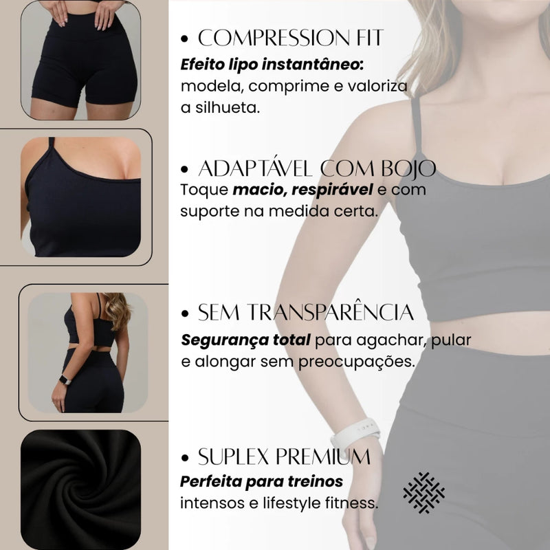 Conjunto Fitness Academia – Liberdade, Conforto e Zero Transparência!